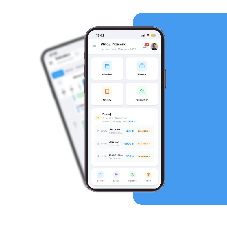 Cleaning Lady App Mockup