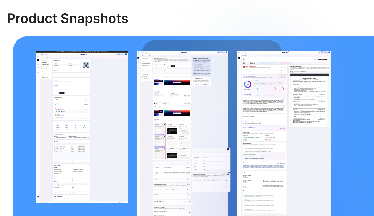 HireMore recruitment workflow