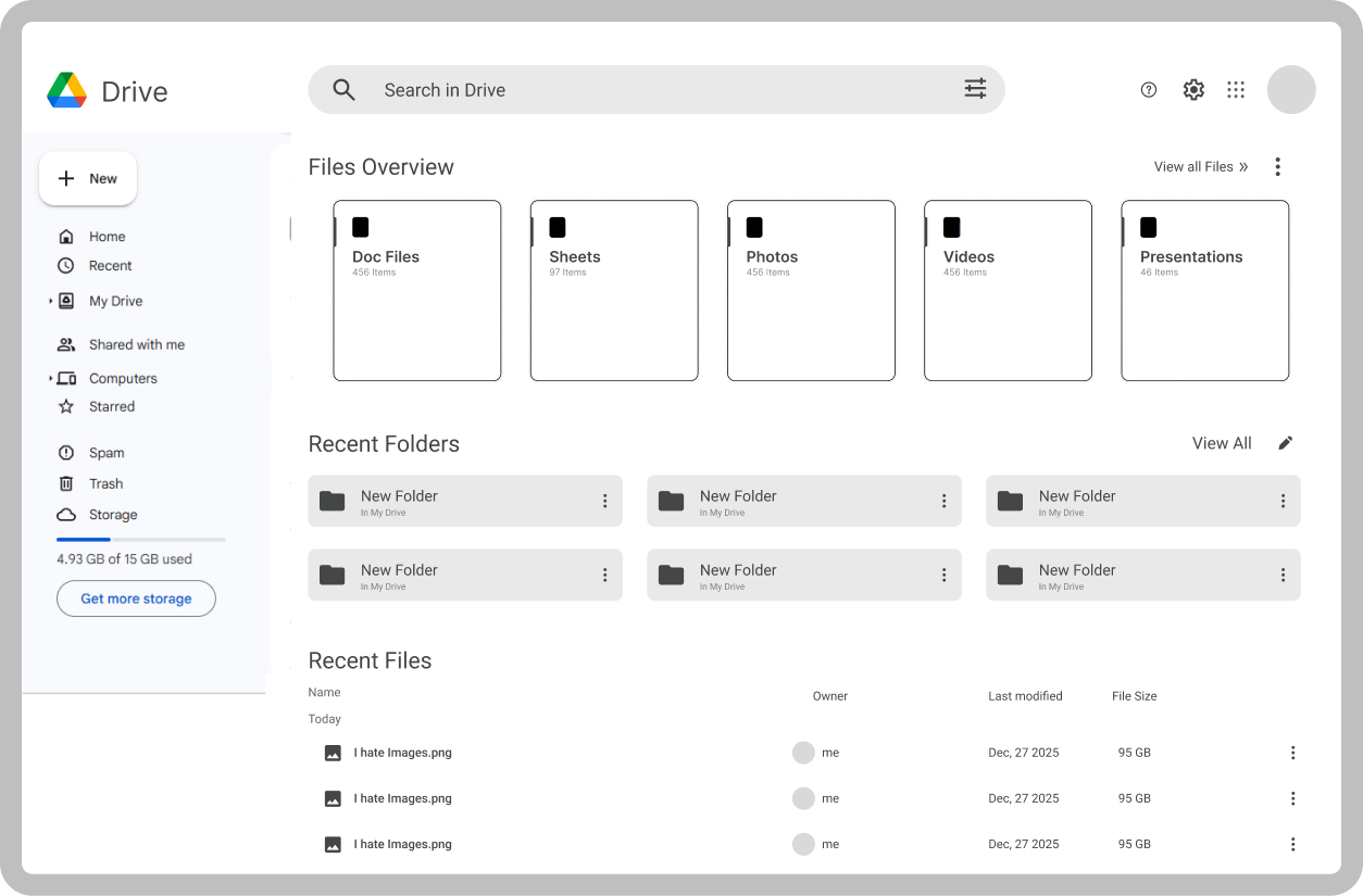 Wireframe layout 1