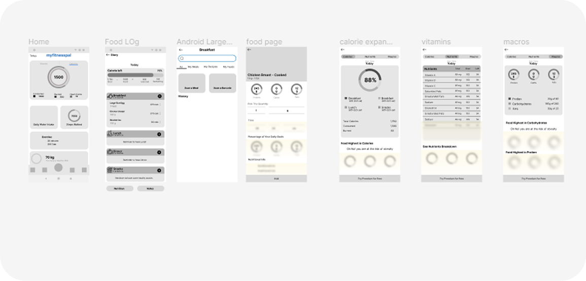 Low-Fidelity Wireframes