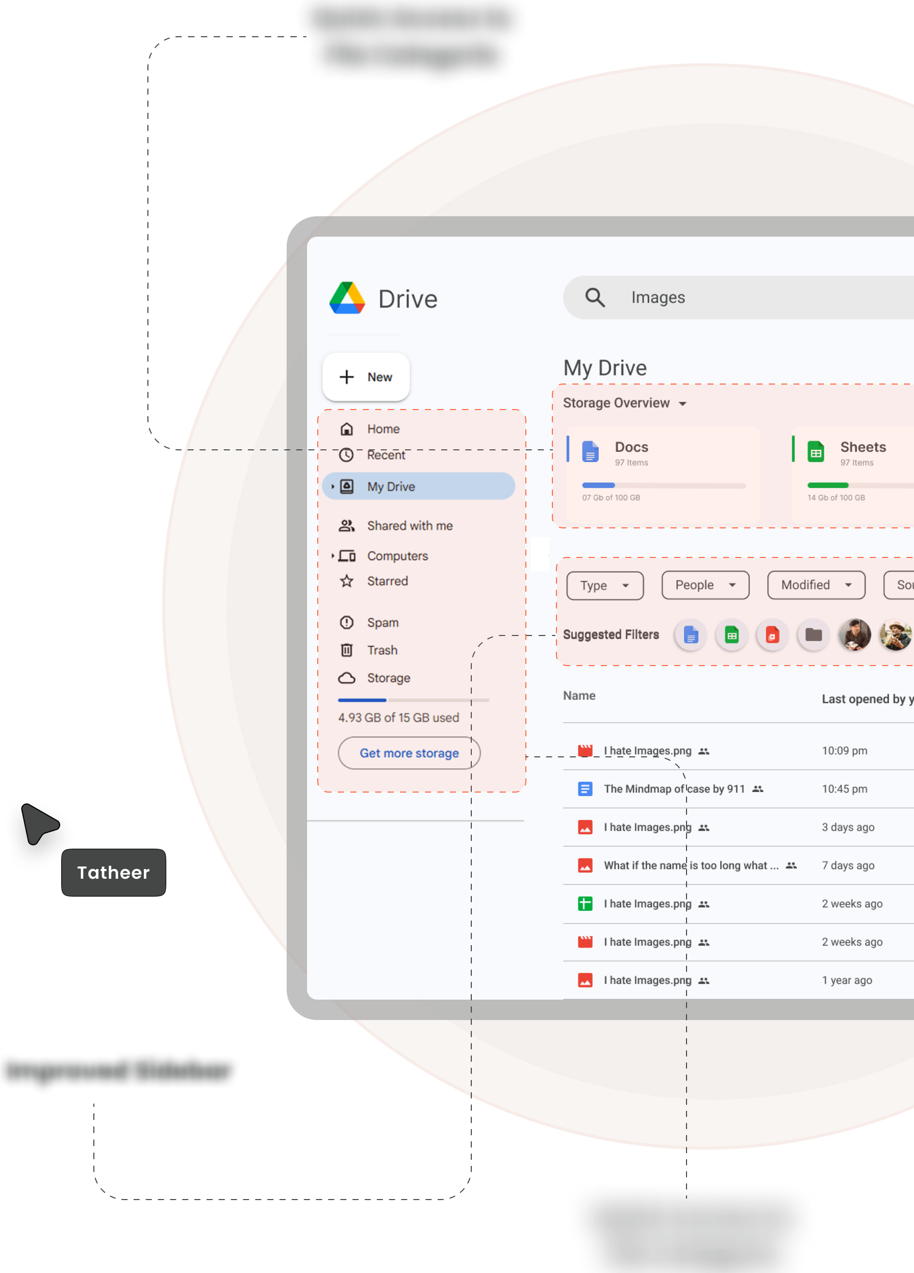 Google Drive UI Redesign