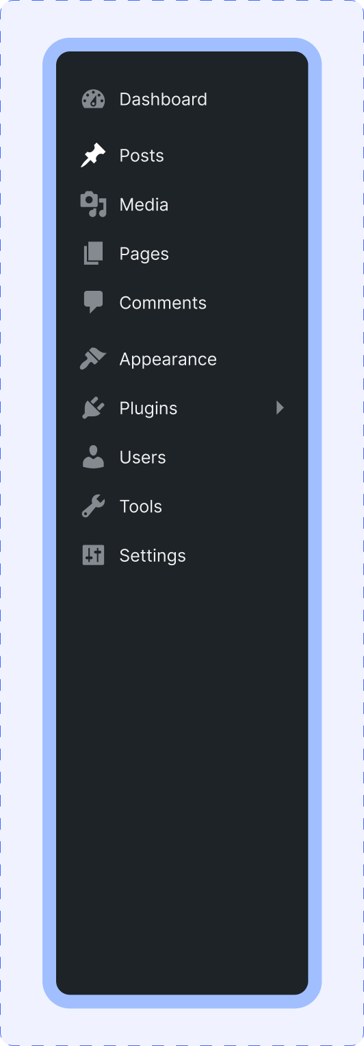 Collapsed Sidebar View